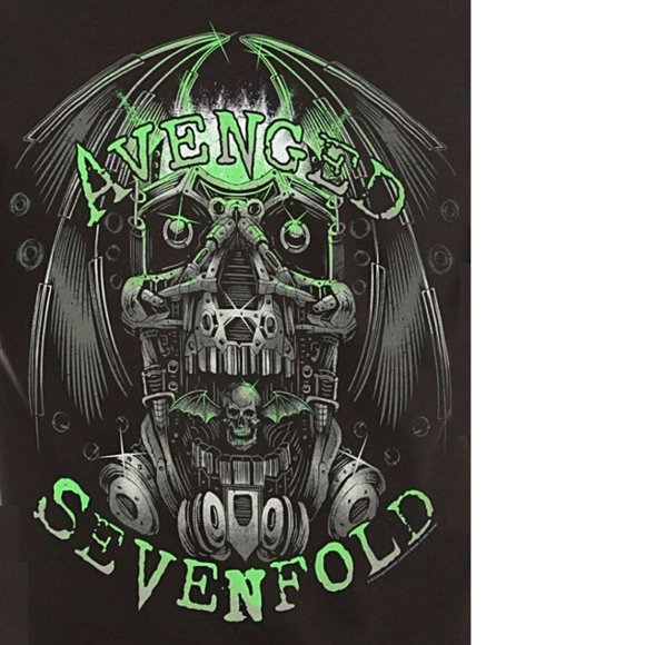 Avenged Sevenfold Engine Logo A7X heavy metal rock Official T-Shirt S NWT - Picture 2 of 2